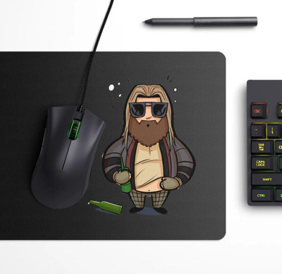 Mj trades Cartoonist Dope Mousepad Non Slip Base Mousepad(Black)