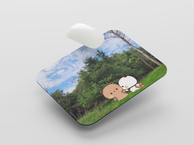 UNIARAWALAS Non-Slip Brain ,DUDU BUBU Cartoon MPM-171 Non Slip Base Mousepad(Black)