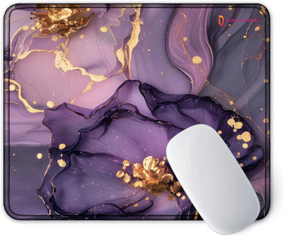 DARSHANAM WORLD Gaming Mat Anti-Slip Base High Durability Waterproof Mousepad Non Slip Base Mousepad(Purple, Black)