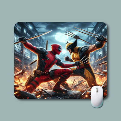 GENX MousePad Comic Print Design With Anti slip and smooth For Desktop,Laptop,Gaming Non Slip Base Mousepad(Multicolor)