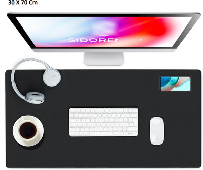 SHREEJI ENTERPRISE Gaming Keyboard Pad| Desk Mat | Non-Slip Rubber Base | Computer Laptop 30 X 70Cm Mousepad(Black)