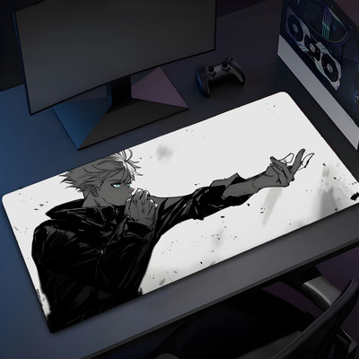 Eshaaver Laptop & Desktop Mat Gojo and Geto Animie Printed Anti-Fray Cloth & Spill Proof Mousepad(Multicolor)