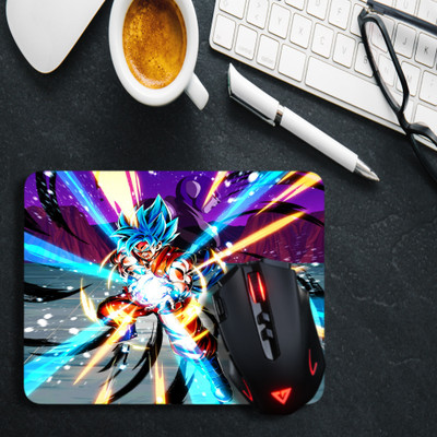 Inkaura Laptop & Desktop Mousepad Printed Goku Anime Non-Slip Base For Gamers 9×7 inches Mousepad(Multicolor)