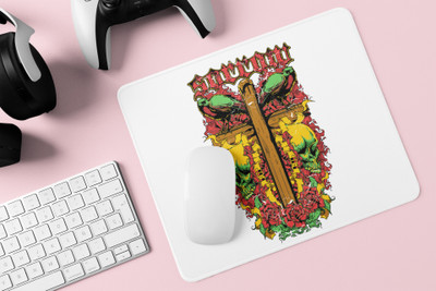 Rushaan Wooden plus - Printed animated Mousepad for animation lovers Mousepad(White)