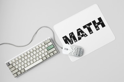 Rushaan Math, Symbols In Between- Printed Mousepads For Mathematics Lovers(20cm x 18cm) Mousepad(White)