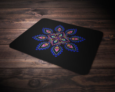 Subliarts ETHNIC 3D PRINTED Anti Slip-MP-C-0161 Non Slip Base Mousepad(Multicolor)