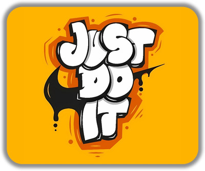 SP CRAFTS Motivational Quote Printed Mousepad - for Computer, Pc, Laptop Mousepad(Just Do It)