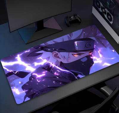 Eshaaver Animie Printed kakashi hatake Laptop & Desktop Mat /Desk Pad Non Slip Base Mousepad(Multicolor 15)