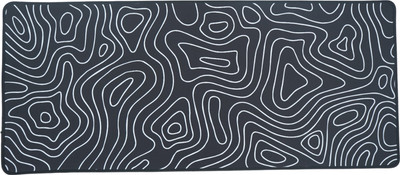 spincart Large Gaming Mouse pad, Long XXL Big Desk Table Mat for Laptop PC Office Tablet Non Slip Base Mousepad(White Line)