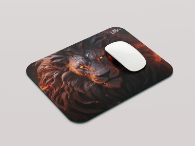 leeon L-MP1-1-262-Lion-animal L2 Non Slip Base Mousepad(Multicolor)