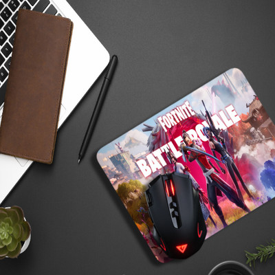 Inkaura Fortnite Battle Royale Gaming Mouse Pad – 9x7 Inches | Non-Slip, Smooth Surface Non Slip Base Mousepad(White)