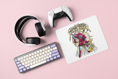 NarayaniCollectionss Ice Hockey Sublimated Anime Printed Mousepad Mousepad(White)