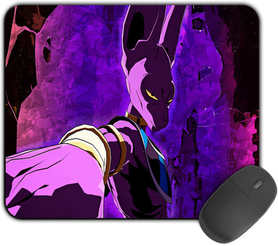Kirmada Printed Designer Mouse Pad Destroyer Of Universe 7 Dragon Ball Z Non Slip Base Mousepad(Multicolor)