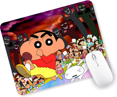 Kuavi Shinchan Mouse Pad Non-Slip Base - Enhance Precision (Shinchan-5) Non Slip Base Mousepad(Multicolor)