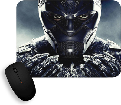 Gift Arcadia Black Panther Printed Non-Slip Rubber Base MousePad for Computer and Laptop Non Slip Base Mousepad(Black)