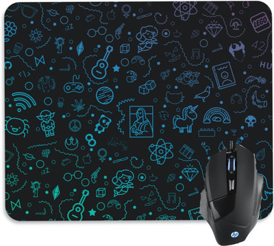 JOJO TRADERS 3D DESING HIGH QUALITY PRINTED MOUSE PAD FOR LAPTOP PC AND COMPUTER Non Slip Base Mousepad(Purpal)