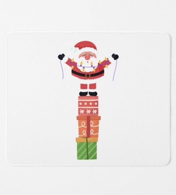 Rushaan Santa On His Gifts : Unique Crafted MousePad Gift For Boys Girls Mousepad(White)