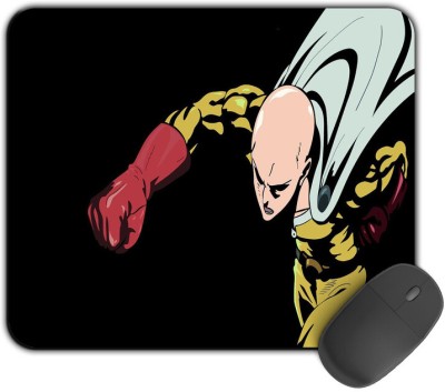 Kirmada Printed Design Mouse Pad Angry Saitama One Punch Man Mousepad(Multicolor)