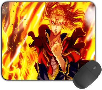 Kirmada Printed Design Mouse Pad Angry Fuegoleon Black Clover Mousepad(Multicolor)