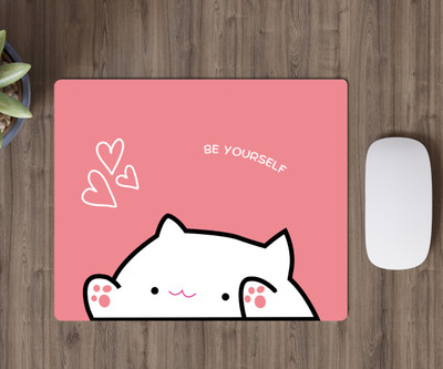 rashireports mouse pad-4 Non Slip Base Mousepad(Pink)