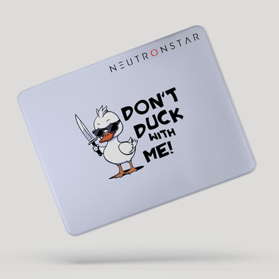 NEUTRONSTAR Cartoon Series DONT DUCK Gaming Non Slip Base Mousepad(Light Blue)