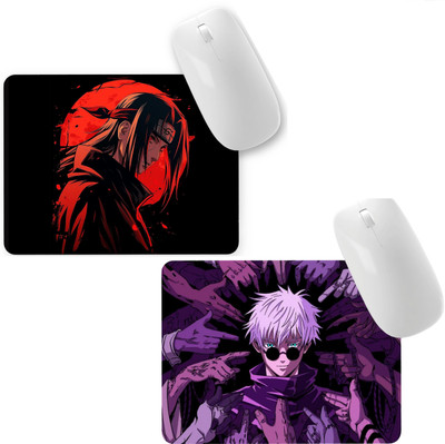 Aniithing Anime Combo gaming Mouse Pad Non-Slip Rubber Base for Computer leptop pack of 2 Non Slip Base Mousepad(05)