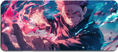 Aniithing Anime Large Gaming XXL Extended Mouse Pad with Nonslip Base, Desk Mat, Laptop Mousepad(Red)