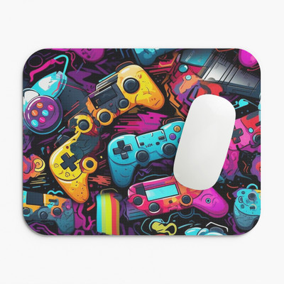 We Desi Stuff Game Remote Pattern Gaming Mousepad | Anti Skid | HD Quality Non Slip Base Mousepad(Multicolor)