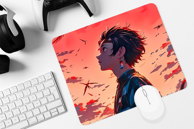 Eshaaver Anime Print Water Proof Non-Slip Rubber Base Mousepad for PC & Laptop Non Slip Base Mousepad(Multicolor12)