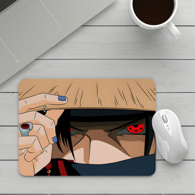 MITTRA Indiacraft Naruto Itachi Uchicha Sharinringan Printed Mousepad(Multicolor)
