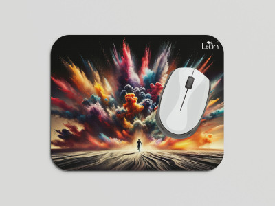 leeon L-MP1-244-colorful-blast-explosion Non Slip Base Mousepad(Multicolor)