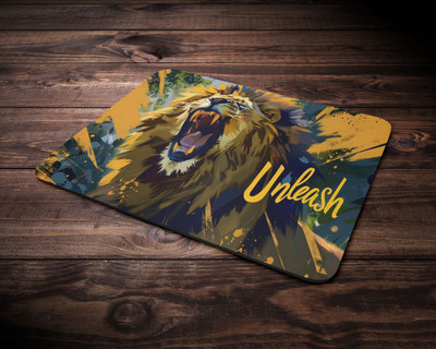 Authentic Lion Mouse Pad,Smooth Mouse Control for Laptop & computer (9x7inch) Non Slip Base Mousepad(Multicolor)