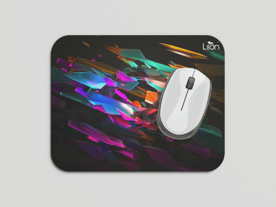 leeon L-MP1-199-Abstract Colorful Non Slip Base Mousepad(Multicolor)