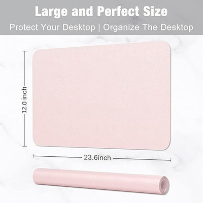 KESHUENTERPRISE Ultra Thin Large Laptop Keyboard Pad (pink +sky blue/ pack of 1) Non Slip Base Dual Sided Mousepad(Pink +Sky Blue)