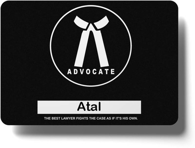 epheriwala Advocate Atal /Mouse pads for Advocates and Lawyers Non Slip Base Mousepad(Black)