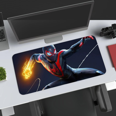 SHUBONIK Spider-Man Miles Morales Large Gaming Mouse Pad | Desk Mat for Gamers & Office Non Slip Base Mousepad(Multicolor)