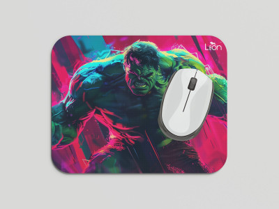 leeon L-MP1-256-hulk-marvel-comics-superhero Non Slip Base Mousepad(Multicolor)