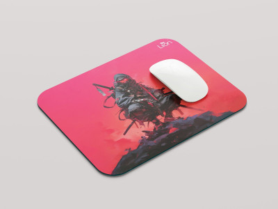 leeon L-MP1-1-170-Cyberpunk Ninja Katana L2 Non Slip Base Mousepad(Multicolor)