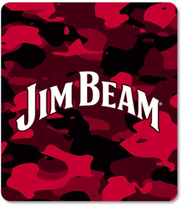 macmerise Jim Beam Camo Red Non Slip Base Mousepad(Multicolor)