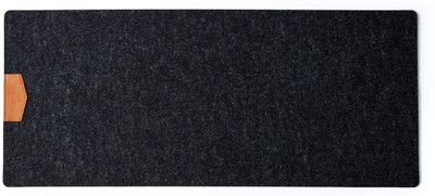 TIERNO Felt Desk Mat 80x35 cm - Table Mat, Mouse Pad for Laptop/Keyboard/Mouse Non Slip Base Mousepad(Dark Grey)