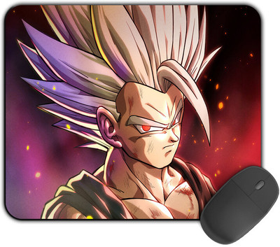 Kirmada Printed Designer Mouse Pad Beast Gohan 2 Dragon Ball Z Non Slip Base Mousepad(Multicolor)