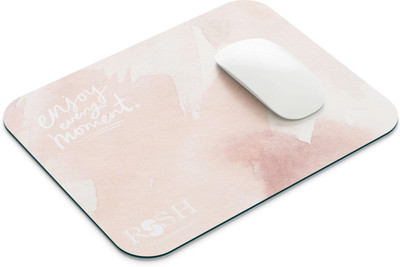 rssh creation Motivational Quote, Anti - Slip Base, High Durability Mouse Pad Non Slip Base Mousepad(Pink)