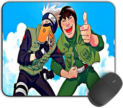 Kirmada Gaming Mouse Pad - Kakashi And Might Guy (Naruto) Smooth Surface Non Slip Base Mousepad(Multicolor)