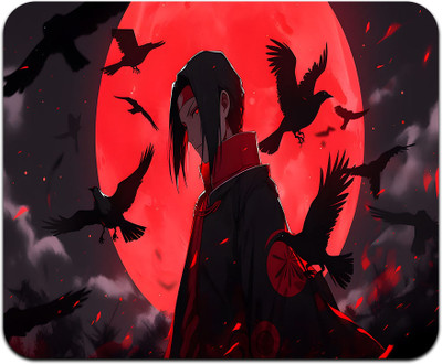 MITTRA INDIACRAFT Anime Mouse Pad - Computer Naruto Itachi Uchiha Printed Mousepad Non Slip Base Mousepad(Multicolor)
