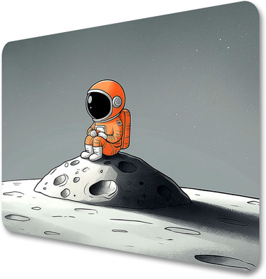 Dikshacreation Premium Quality Mouse Pad for Laptop Gaming Computer Non-Slip Base Mousepad Mousepad(Orange)
