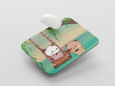 UNIARAWALAS Non-Slip Brain ,DuDu BuBu Mousepad MP53 Non Slip Base Mousepad(Black)