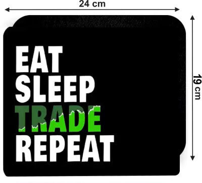RAWAT TRADERS Eat sleep trade repeat good gift to your Trade friends Design for Trading lovers Non Slip Base Mousepad(Blue)