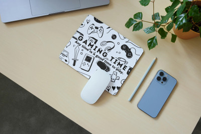 Zipcartz Professional Esports Gaming Mousepad for Laptop & PC | Thick & Stable, Non Slip Base Mousepad(White)