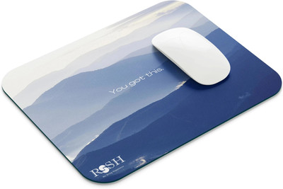 rssh creation Blue Sky, Anti - Slip Base, High Durability Mouse Pad Non Slip Base Mousepad(White, Blue)