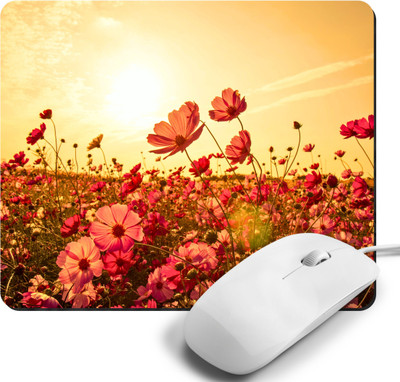 Printile MOUSE PAD 0.69 Non Slip Base Mousepad(Yellow&Red)